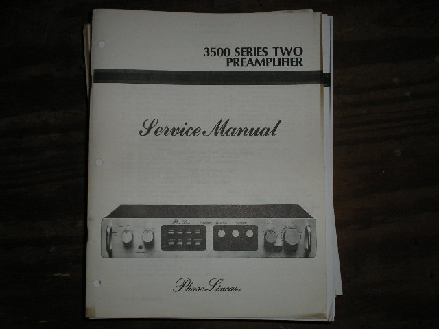 3500 Series Two 2 Pre-Amplifier Service Manual